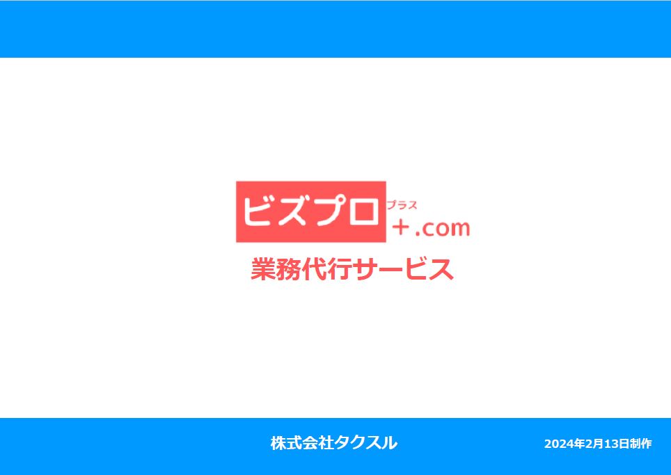 ビズプロ+の資料